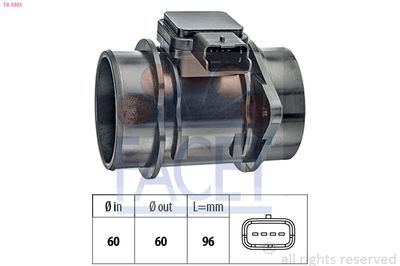 Mass Air Flow Sensor FACET 10.1301