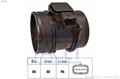 Mass Air Flow Sensor FACET 10.1303