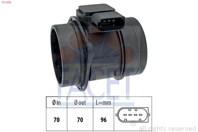 Mass Air Flow Sensor FACET 10.1358