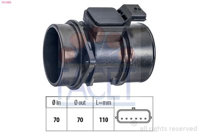 Mass Air Flow Sensor FACET 10.1363