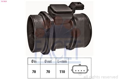 Mass Air Flow Sensor FACET 10.1454