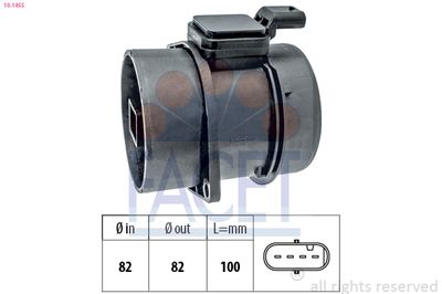 Mass Air Flow Sensor FACET 10.1455