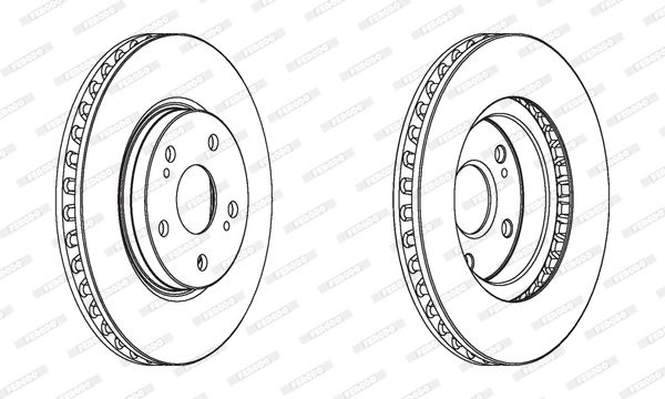 FERODO DDF1814C Brake Disc