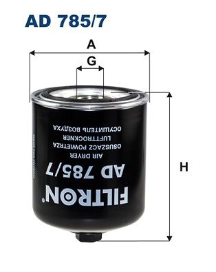 Air Dryer Cartridge, compressed-air system FILTRON AD 785/7