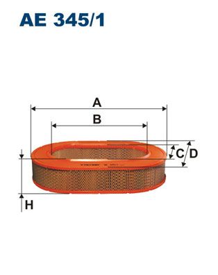 Air Filter FILTRON AE 345/1