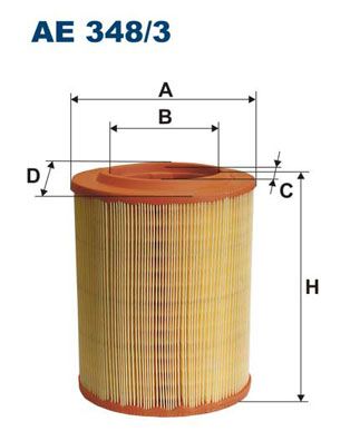 Air Filter FILTRON AE 348/3