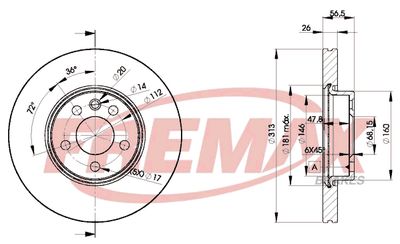 Brake Disc FREMAX BD-1530