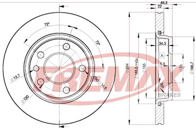 Brake Disc FREMAX BD-3021