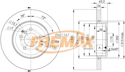 Brake Disc FREMAX BD-3403