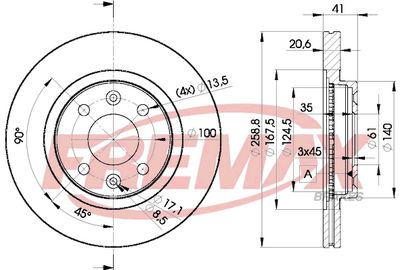 Brake Disc FREMAX BD-3550