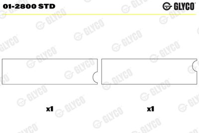 Connecting Rod Bearing GLYCO 01-2800 STD