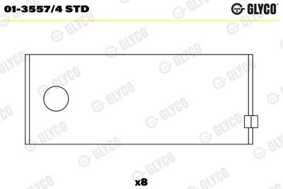 Connecting Rod Bearing GLYCO 01-3557/4 STD