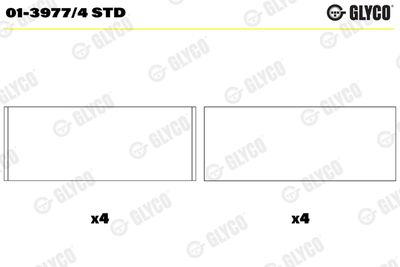 Connecting Rod Bearing GLYCO 01-3977/4 STD