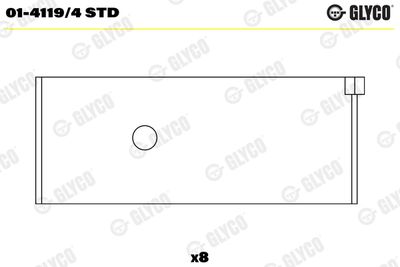 Connecting Rod Bearing GLYCO 01-4119/4 STD