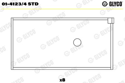 Connecting Rod Bearing GLYCO 01-4123/4 STD