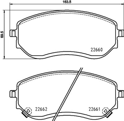 Brake Pad Set, disc brake HELLA PAGID 8DB 355 037-901