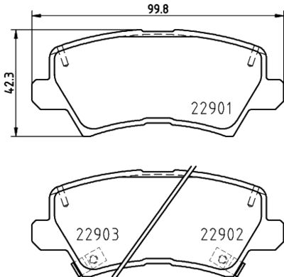 Brake Pad Set, disc brake HELLA PAGID 8DB 355 037-921