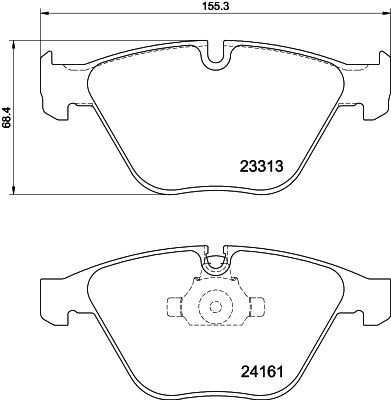 HELLA PAGID 8DB 355 039-241 Brake Pad Set, disc brake