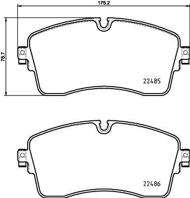 Brake Pad Set, disc brake HELLA PAGID 8DB 355 039-321