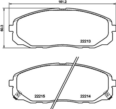 Brake Pad Set, disc brake HELLA PAGID 8DB 355 039-441