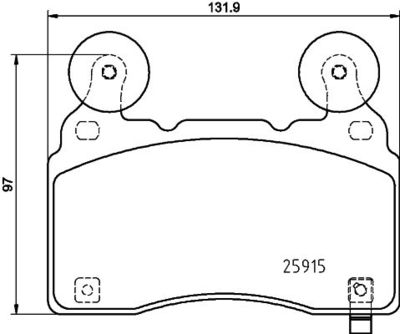 Brake Pad Set, disc brake HELLA PAGID 8DB 355 039-481