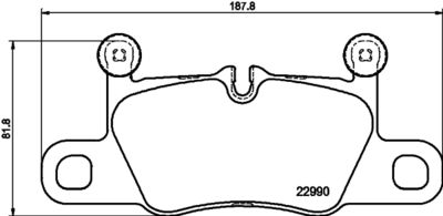 Brake Pad Set, disc brake HELLA PAGID 8DB 355 039-821