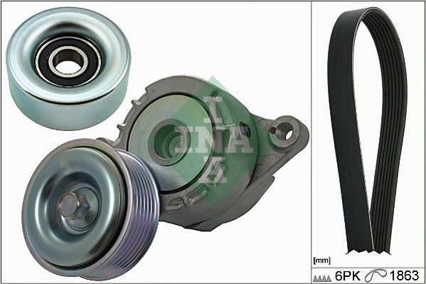Schaeffler INA 529 0176 10 V-Ribbed Belt Set