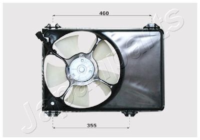 Fan, engine cooling JAPANPARTS VNT142001