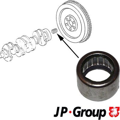 Pilot Bearing, clutch JP GROUP 1110450300