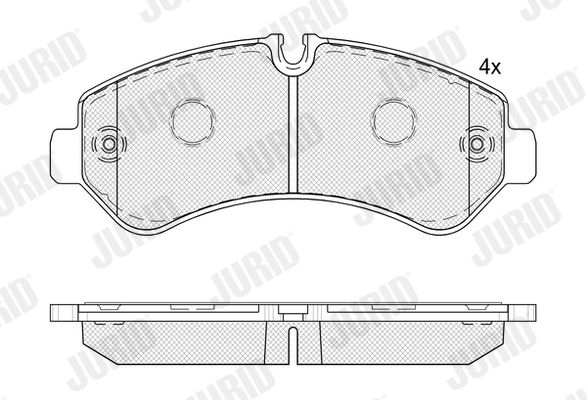 JURID 573889J Brake Pad Set, disc brake