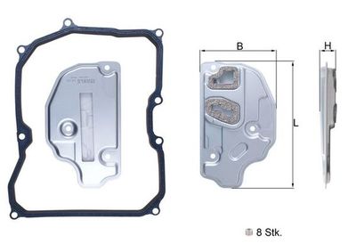 Hydraulic Filter, automatic transmission KNECHT HX 150KIT