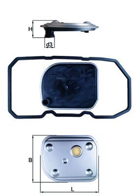 Hydraulic Filter, automatic transmission KNECHT HX 158D