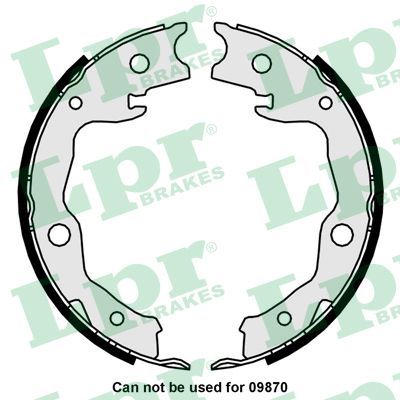 Brake Shoe Set, parking brake LPR 01034