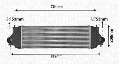 Charge Air Cooler MAGNETI MARELLI 351319205180