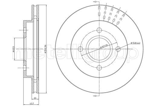 METELLI 23-0317 Brake Disc
