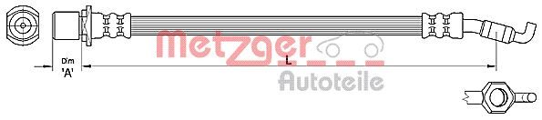 METZGER AUTOTEILE 4110286 Brake Hose