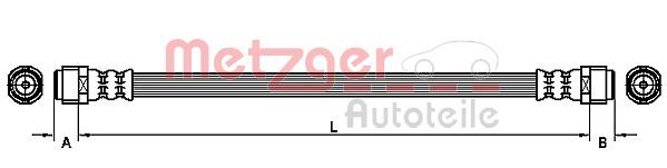 METZGER AUTOTEILE 4110727 Brake Hose