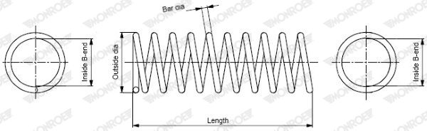 MONROE SP3682 Suspension Spring