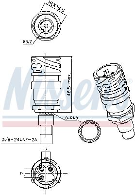 Pressure Switch, air conditioning NISSENS 301028