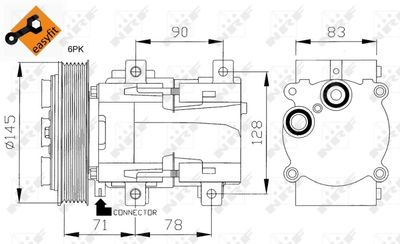 Compressor, air conditioning NRF 32085