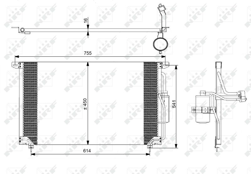 NRF 35184 Condenser, air conditioning