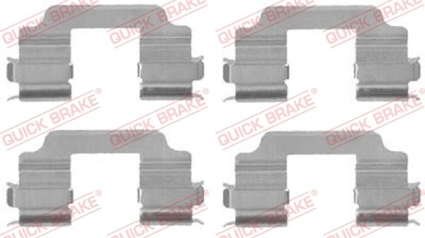 QUICK BRAKE 109-1709 Accessory Kit, disc brake pad