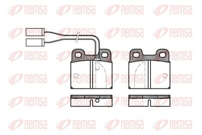 Brake Pad Set, disc brake REMSA 0005.01