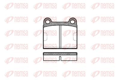 Brake Pad Set, disc brake REMSA 0006.60