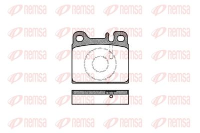 Brake Pad Set, disc brake REMSA 0006.88