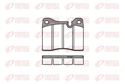 Warning Contact, brake pad wear REMSA 001130