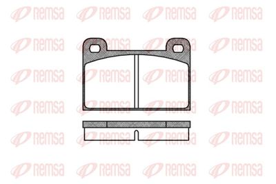 Brake Pad Set, disc brake REMSA 0018.00