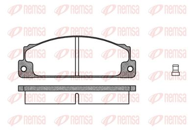 Brake Pad Set, disc brake REMSA 0022.02