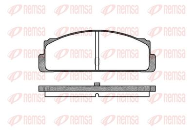 Brake Pad Set, disc brake REMSA 0022.10