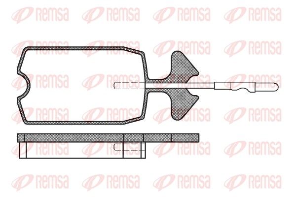 REMSA 0034.04 Brake Pad Set, disc brake
